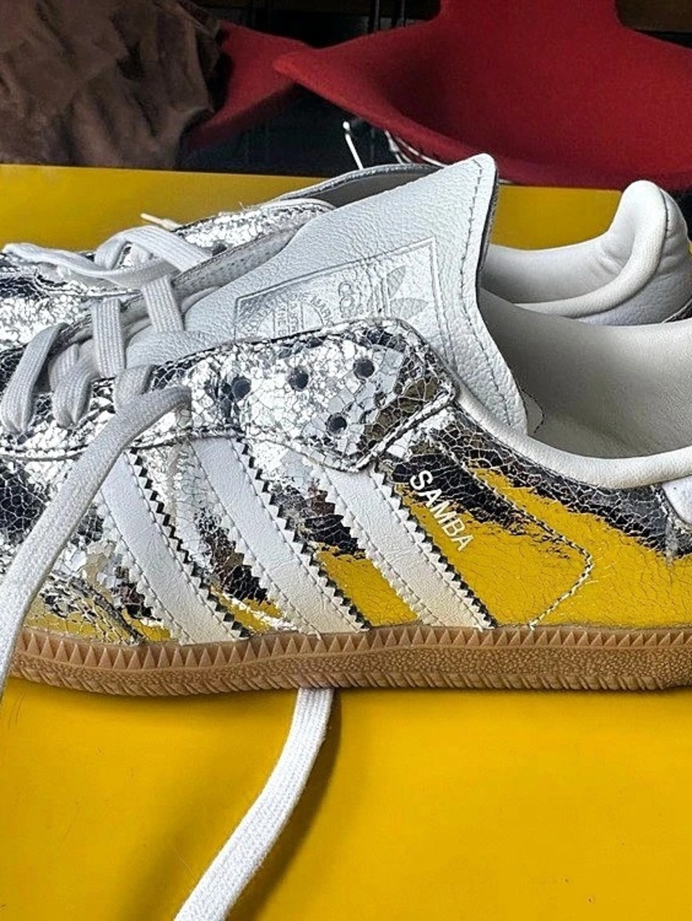 adidas Samba OG Metallic Sneakers US 7 Like New